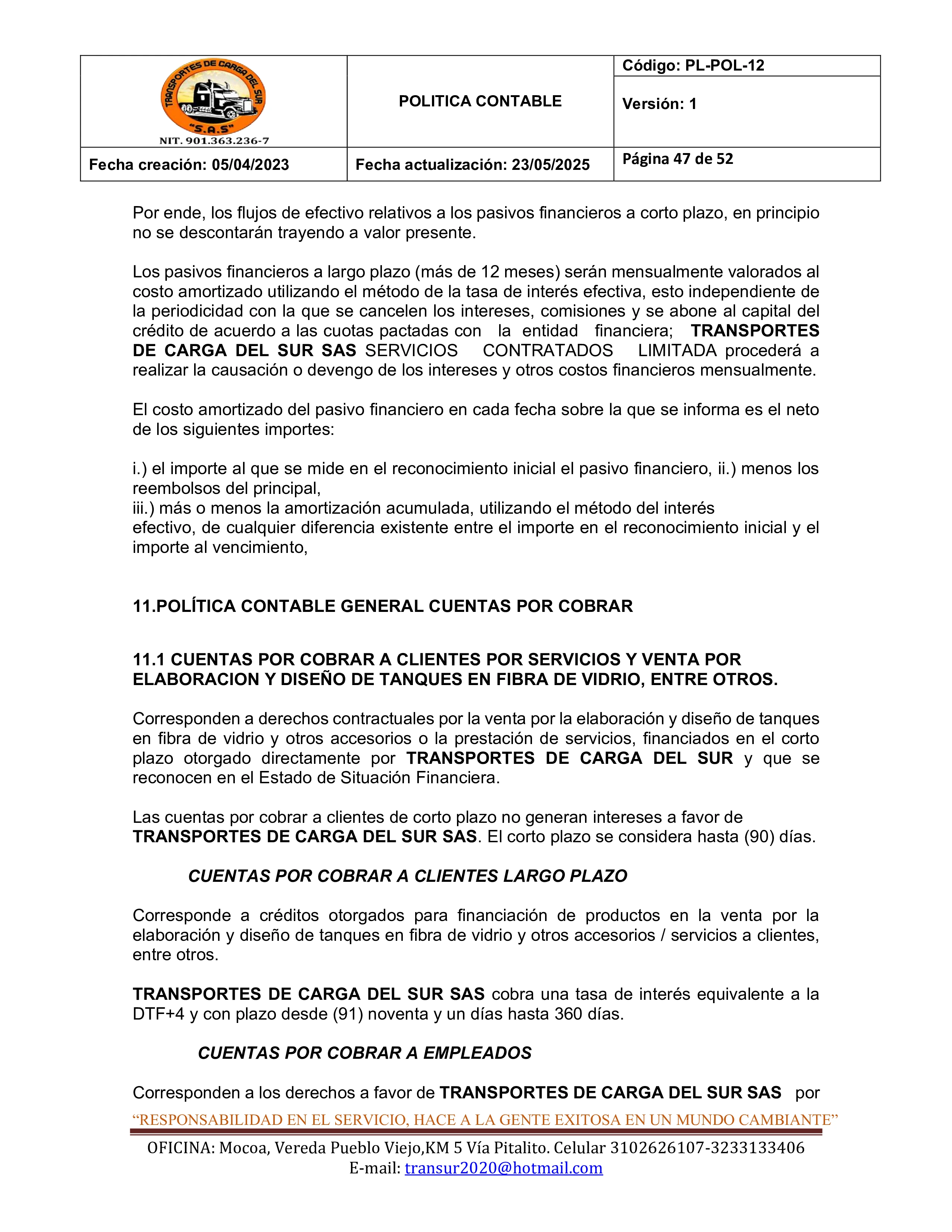 Política Contable 47