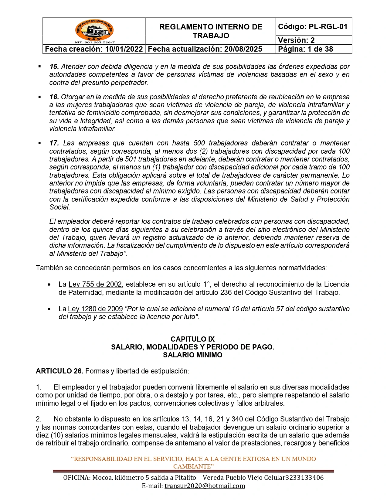 Reglamento Interno 11