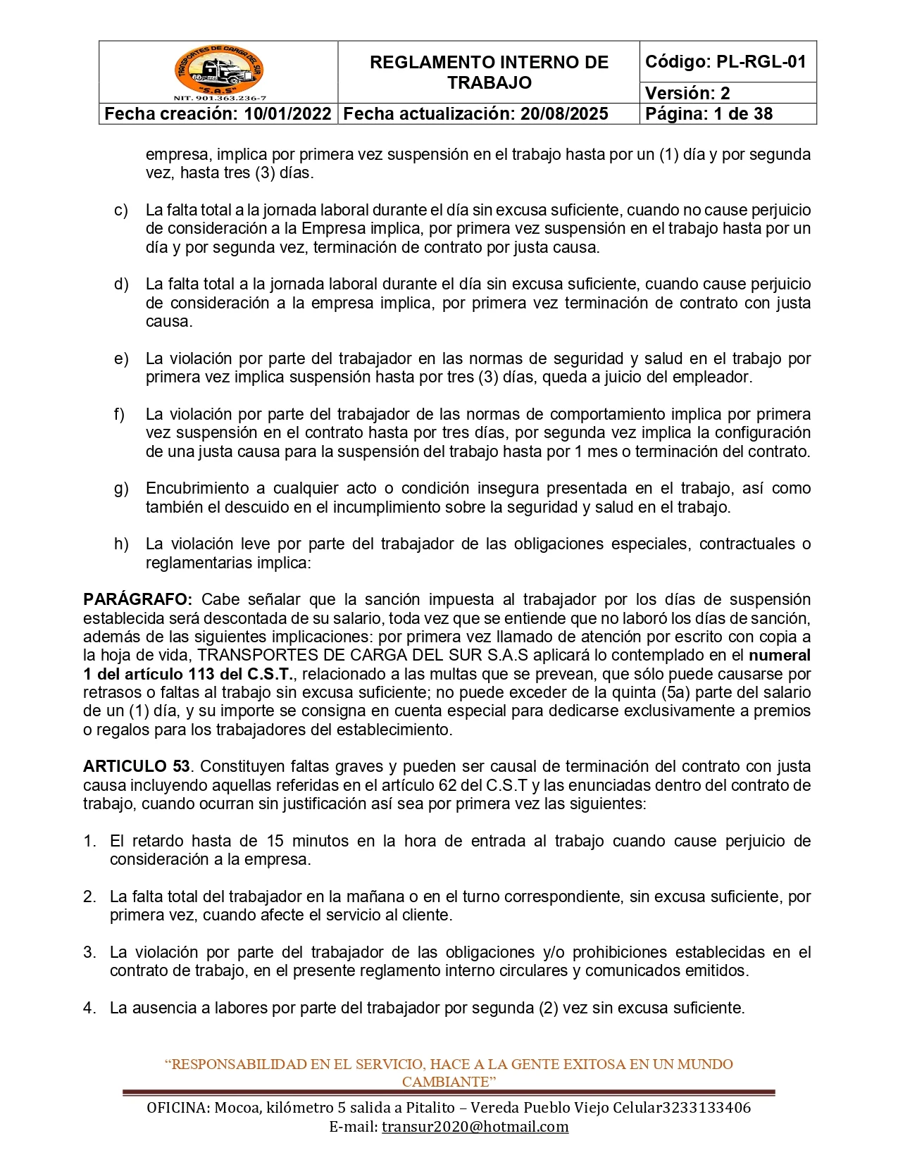 Reglamento Interno 33